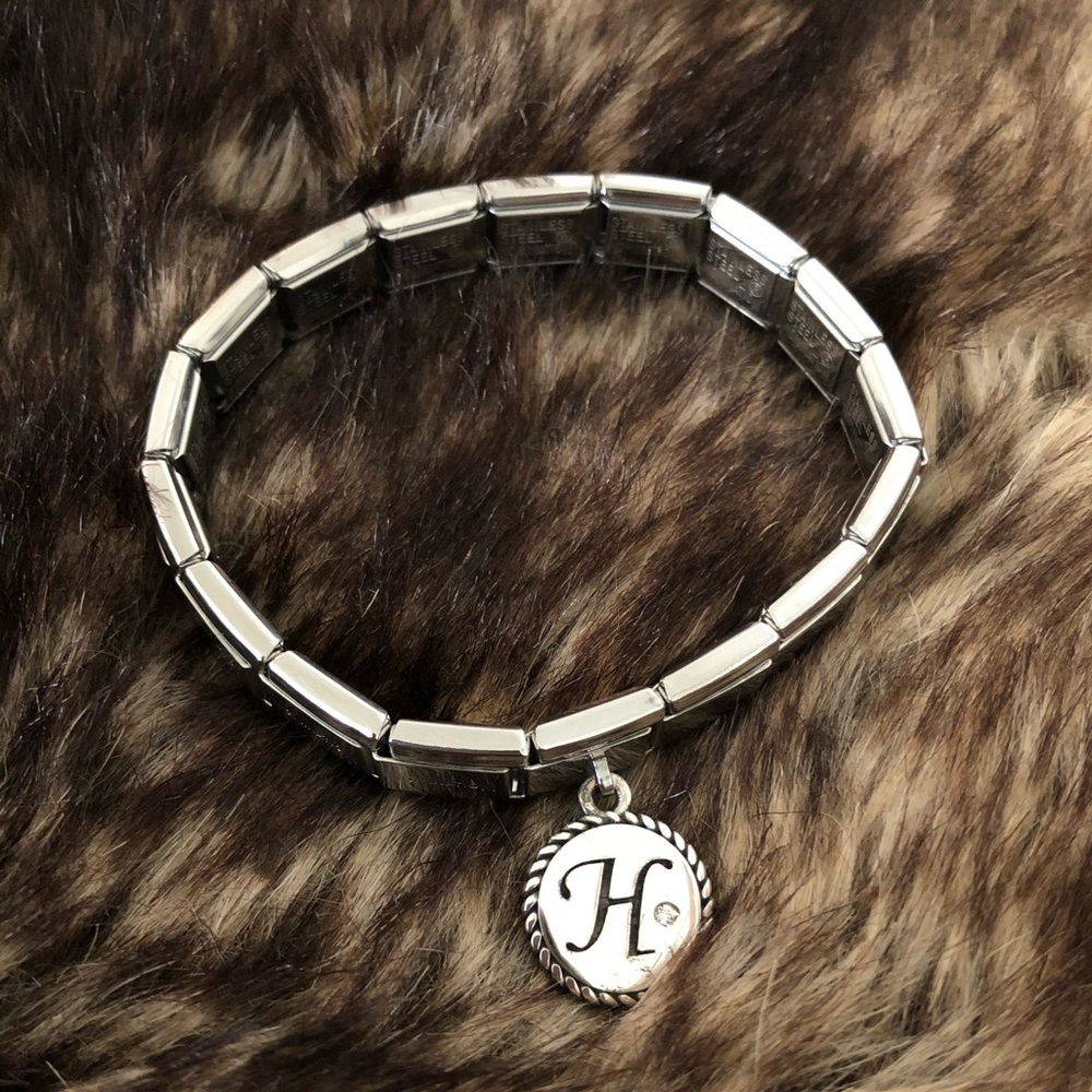 Nomination Silver Bracelet with Engraved Charm